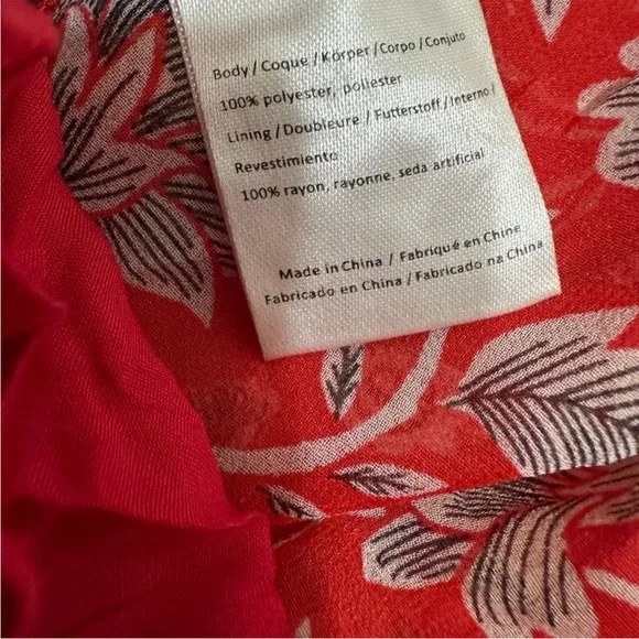 Anthropologie One September Zuri Red Floral Maxi Dress - Picture 8 of 9